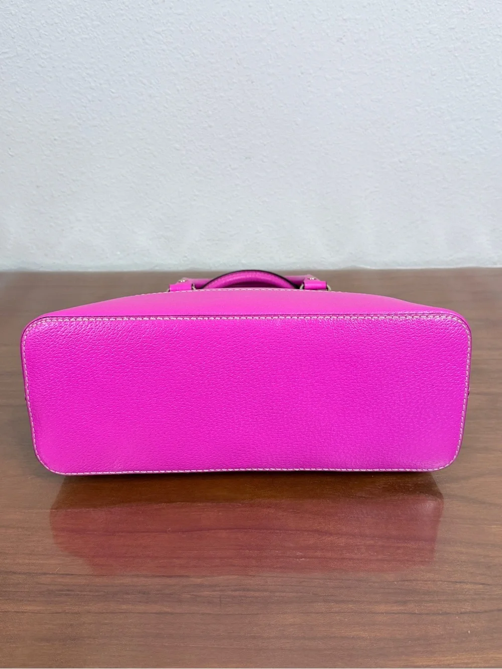 kate spade Wellesley Hot Pink Pebbled Leather Satchel EUC